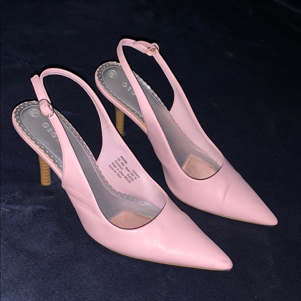 George Blush Pink Slingback Heels